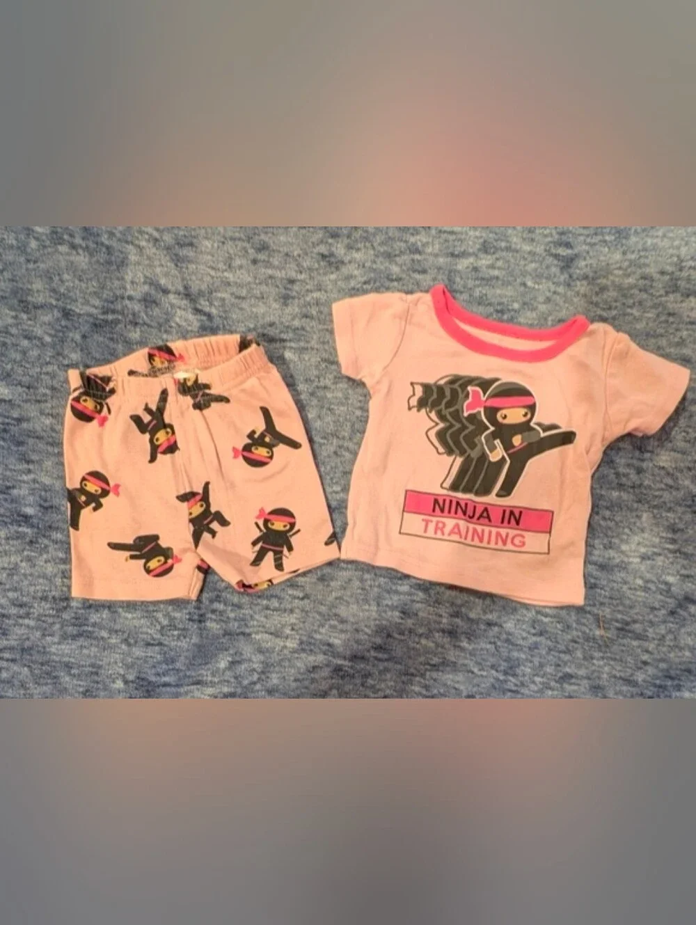 The Children's Place 0-3M Pink Baby Pajamas